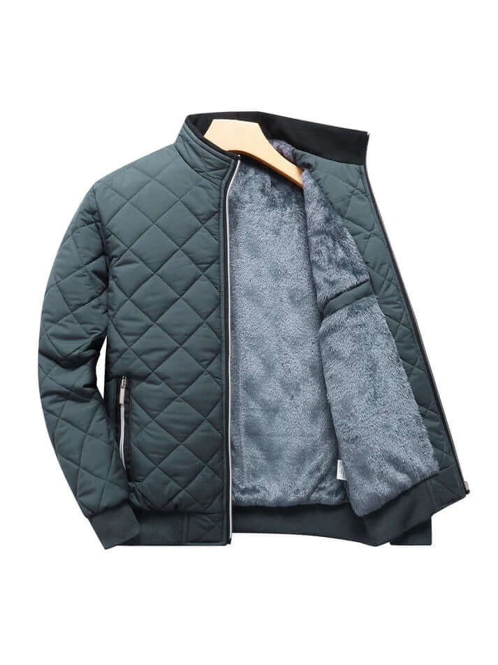 Men's Quilted Winter Jacket | Men's Winter Coat Warm Long Sleeve 9