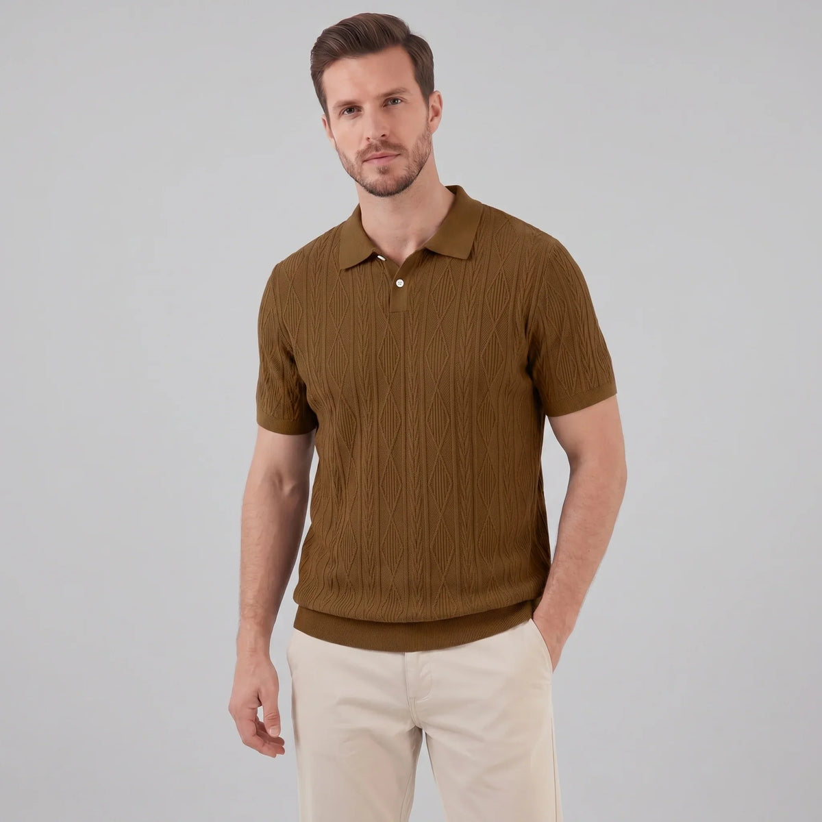 Men's Short Sleeve Polo Shirt - Casual Classic Design 13