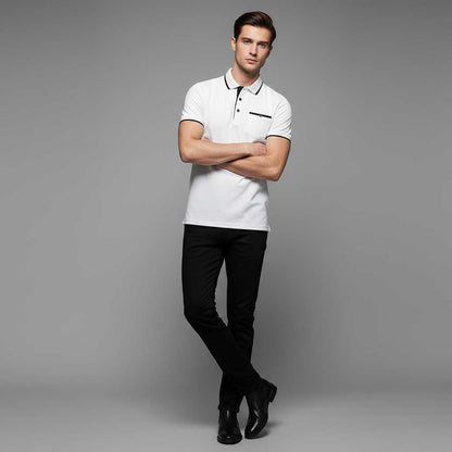 Elegant Men's Polo Shirt | Classic Fit Casual Wear