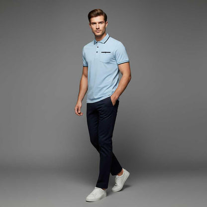 Elegant Men's Polo Shirt | Classic Fit Casual Wear