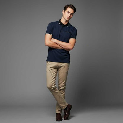 Elegant Men's Polo Shirt | Classic Fit Casual Wear