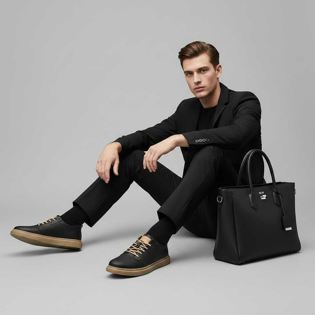 Men's Leather Sneakers | Stylish Mens Trainers