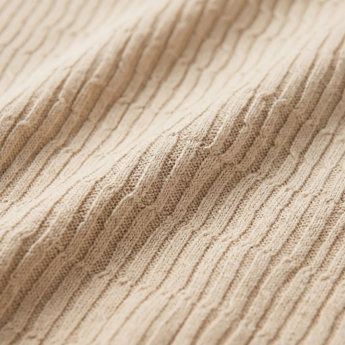 Men's Cable Texture Knit Polo 4