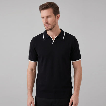 Men's Contrast Trim Knit Polo 0