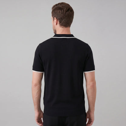 Men's Contrast Trim Knit Polo 3