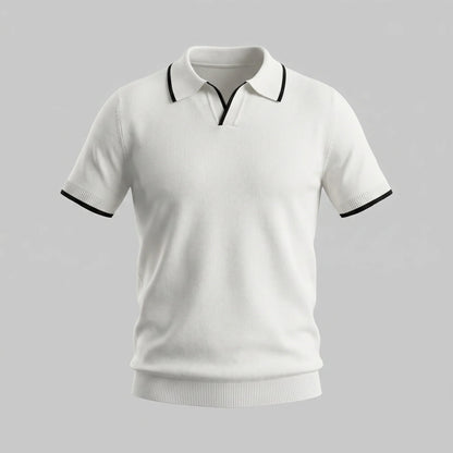 Men's Contrast Trim Knit Polo 5