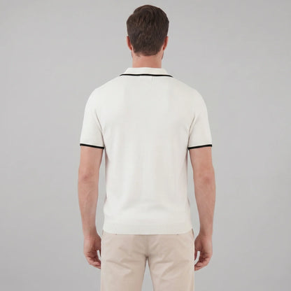 Men's Contrast Trim Knit Polo 8