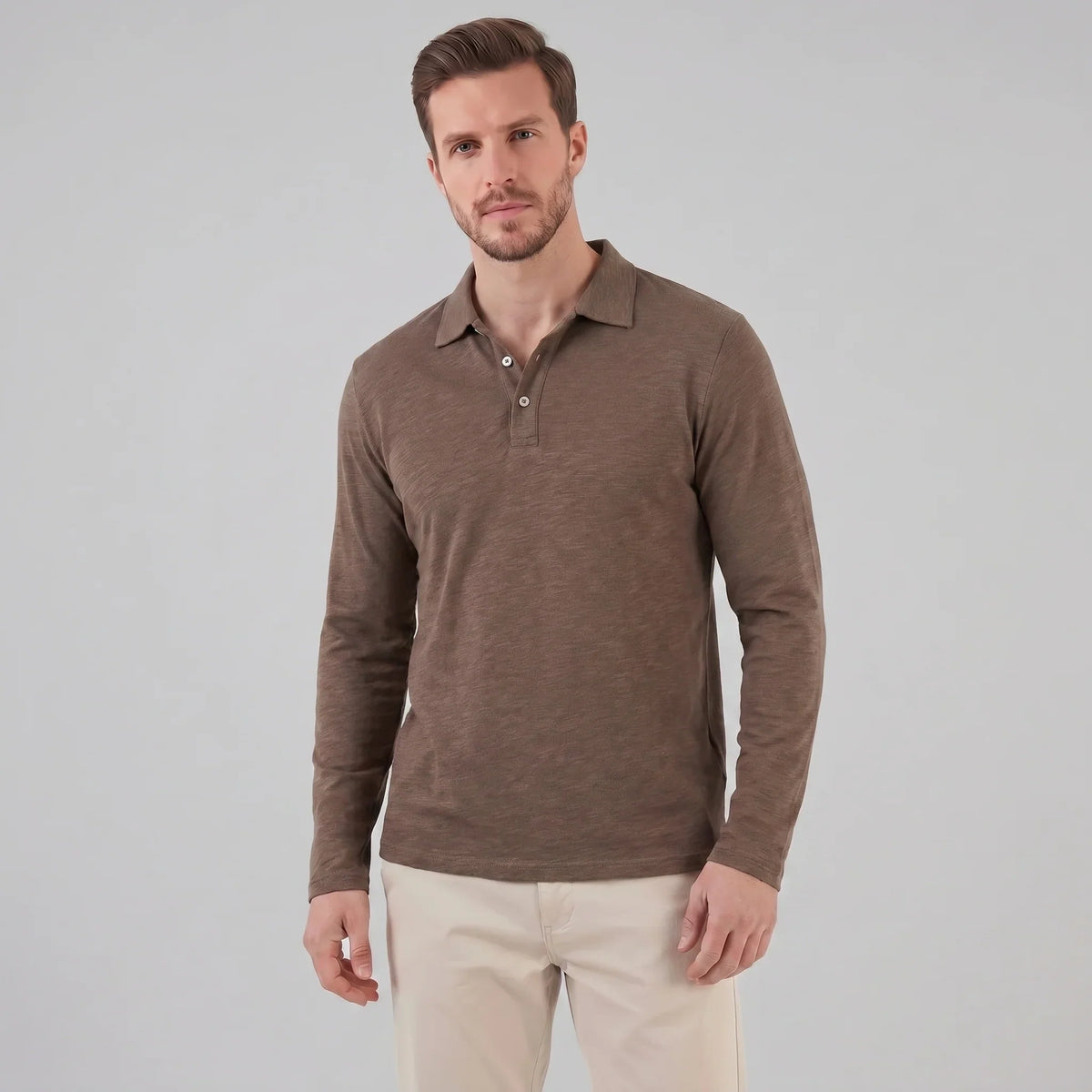 Men's Long Sleeve Polo Shirt 0