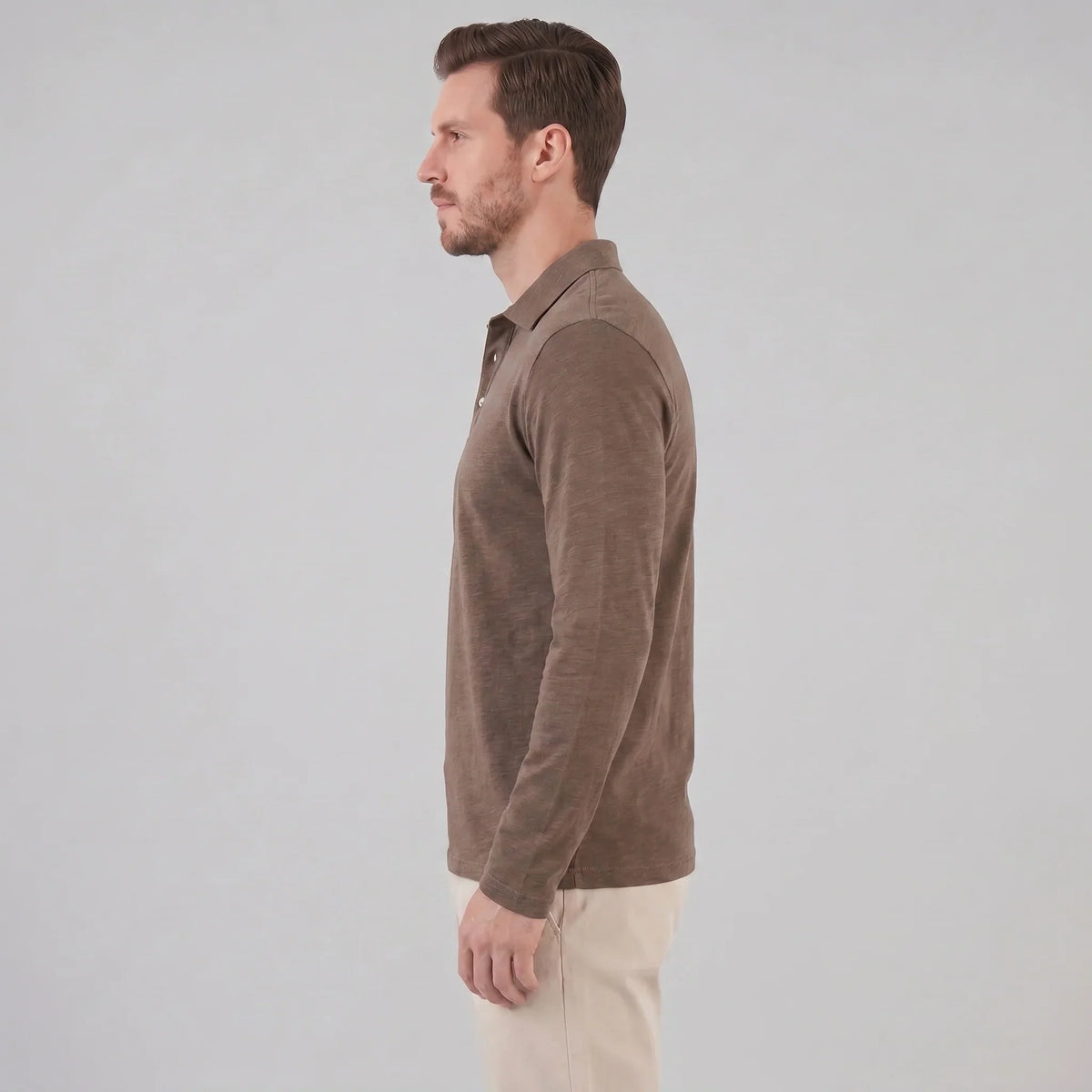 Men's Long Sleeve Polo Shirt 1