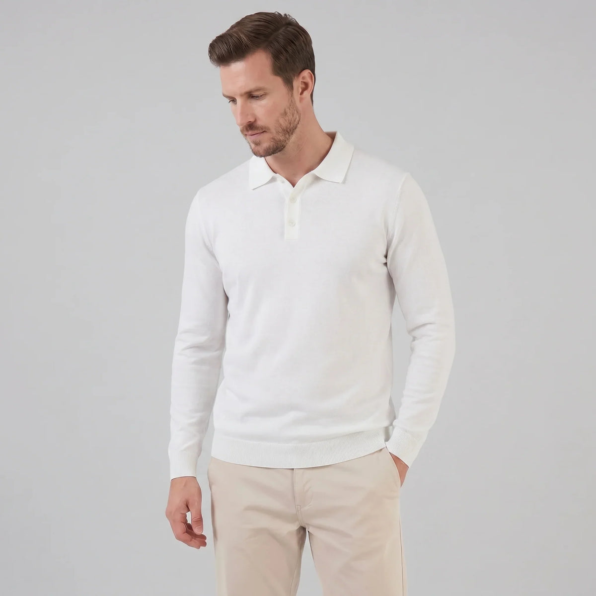 Men's Long Sleeve Polo Shirt 10