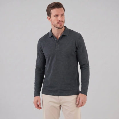 Men's Long Sleeve Polo Shirt 5