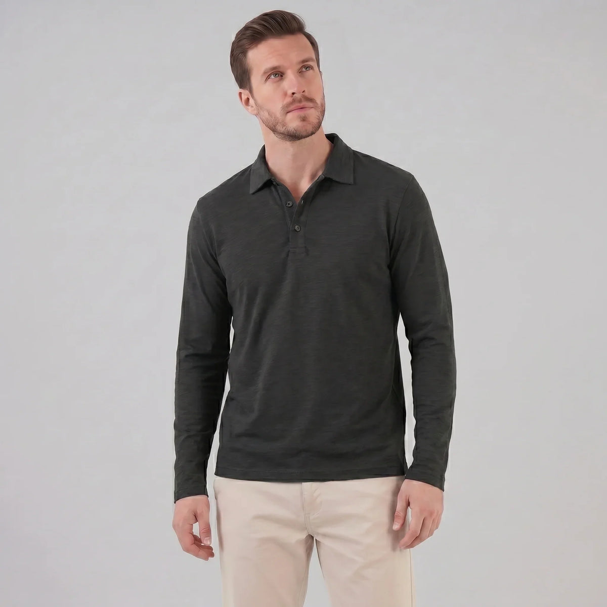 Men's Long Sleeve Polo Shirt 9