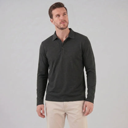 Men's Long Sleeve Polo Shirt 9