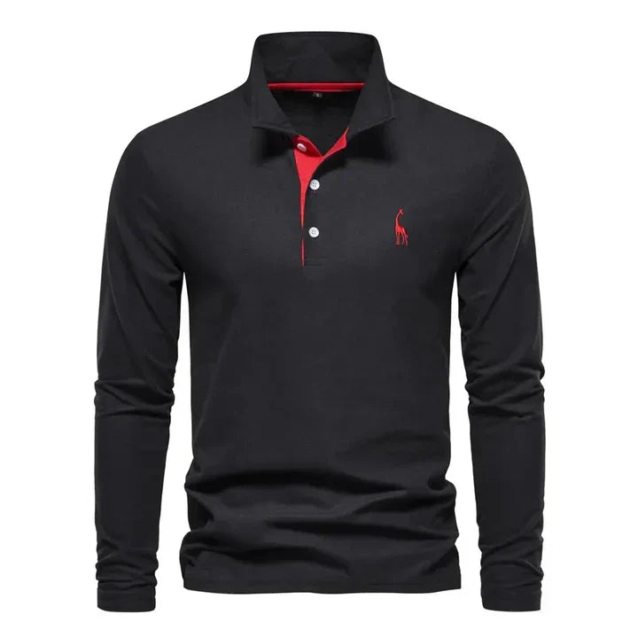 Men's Long Sleeve Polo Shirt Classic Fit | Polo Shirts 0