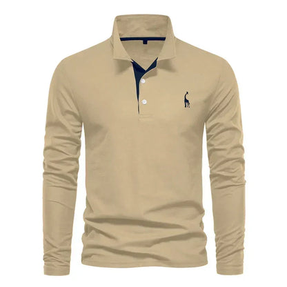 Men's Long Sleeve Polo Shirt Classic Fit | Polo Shirts 4