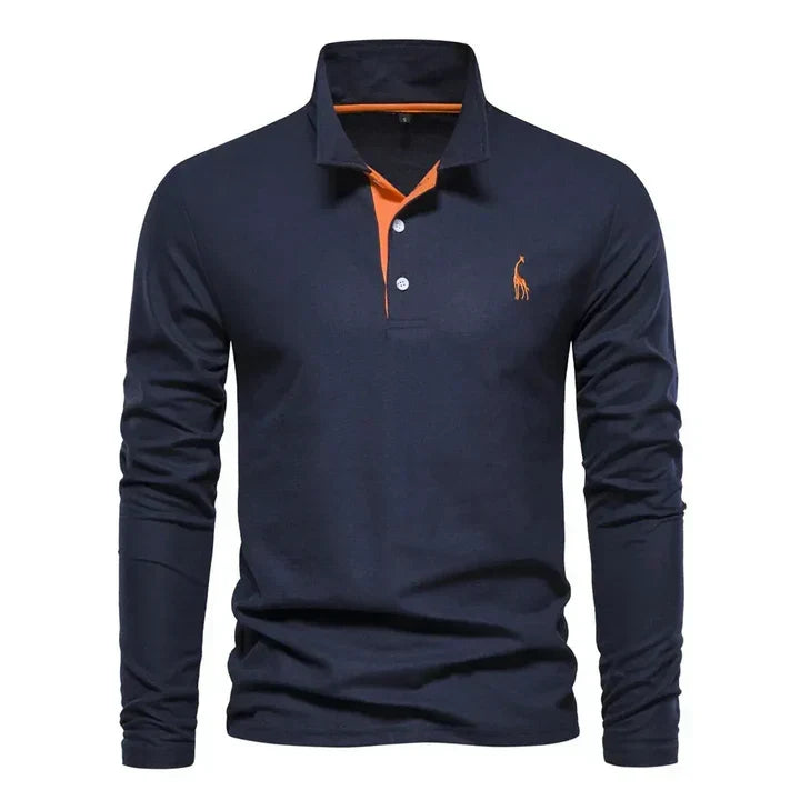 Men's Long Sleeve Polo Shirt Classic Fit | Polo Shirts 5