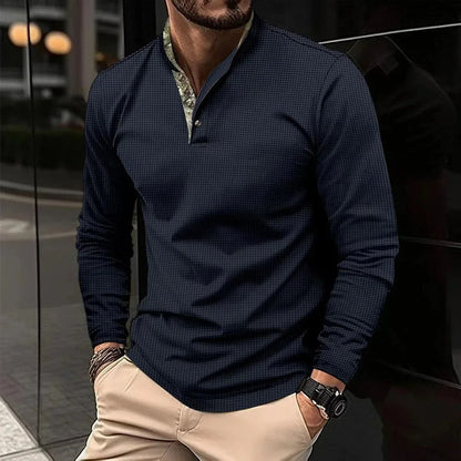 Men's Long Sleeve Polo Shirt | Stylish Fit in Various Colors 3