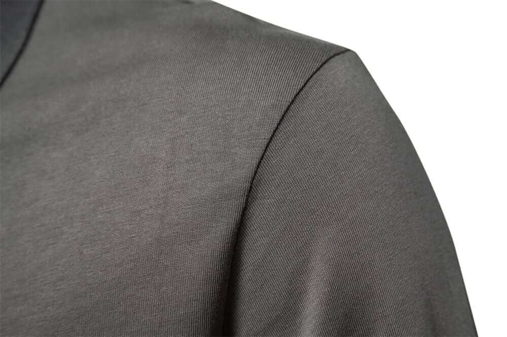 Men's Long Sleeve Polo Shirt with Half-Zip Collar | Polo Shirts 6