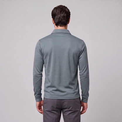 Men's Piqué Long Sleeve Polo Shirt 2