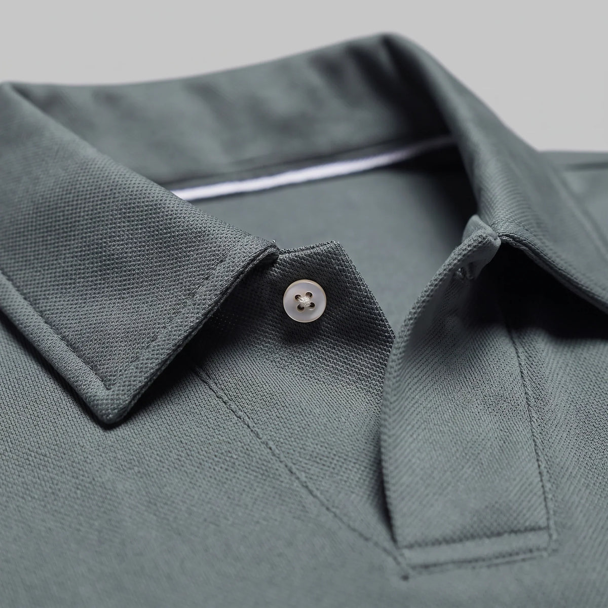 Men's Piqué Long Sleeve Polo Shirt 4
