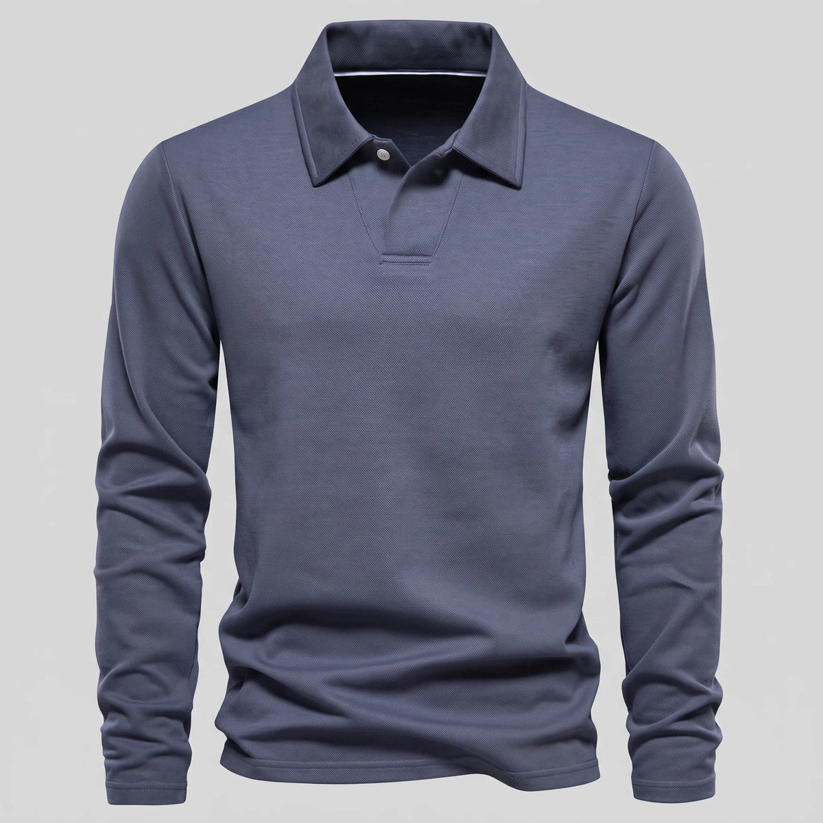 Men's Piqué Long Sleeve Polo Shirt 6