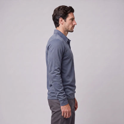 Men's Piqué Long Sleeve Polo Shirt 8