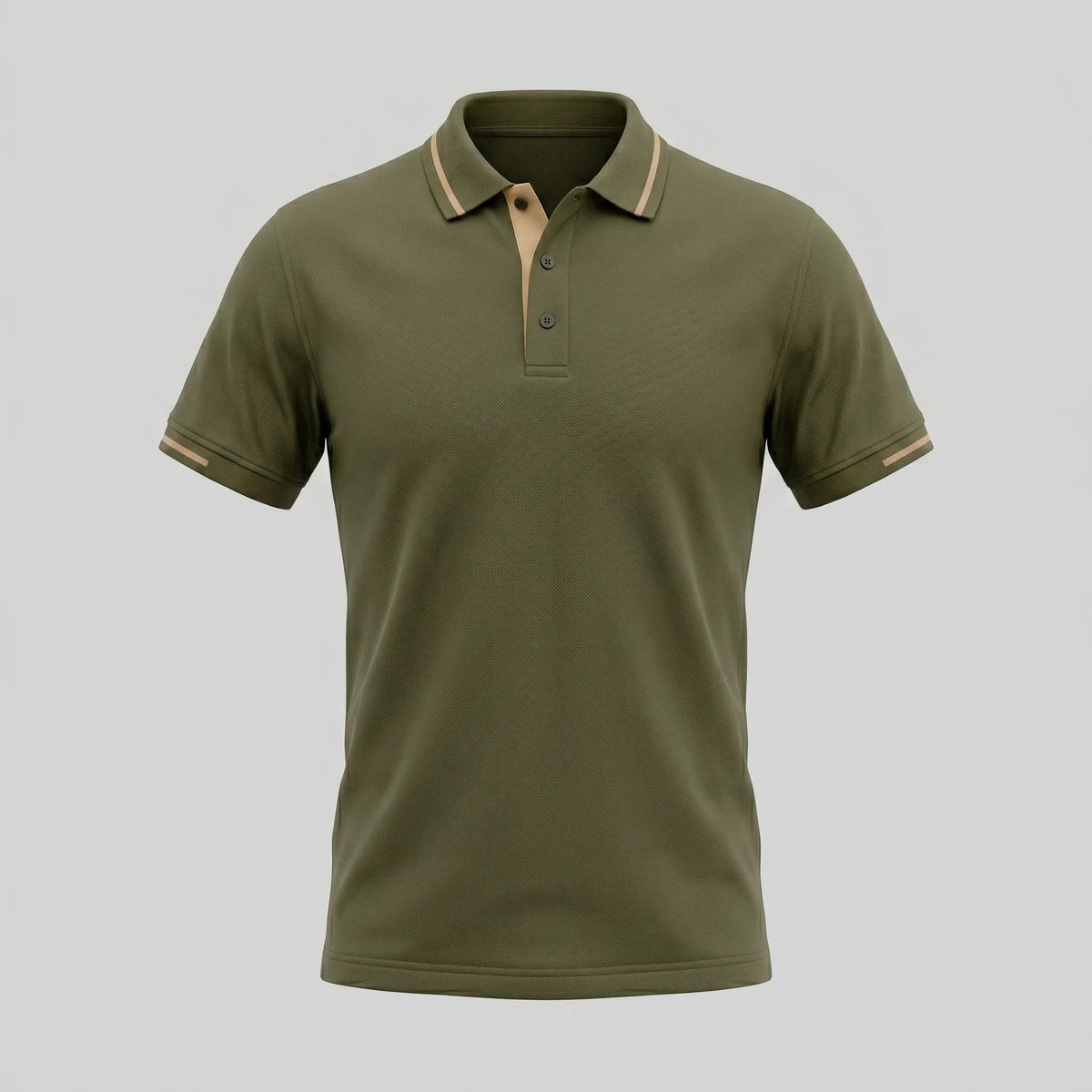 Men's Polo Shirt with Contrast Trim 1