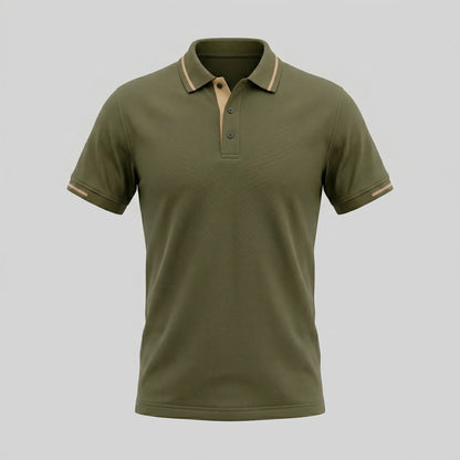 Men's Polo Shirt with Contrast Trim 1