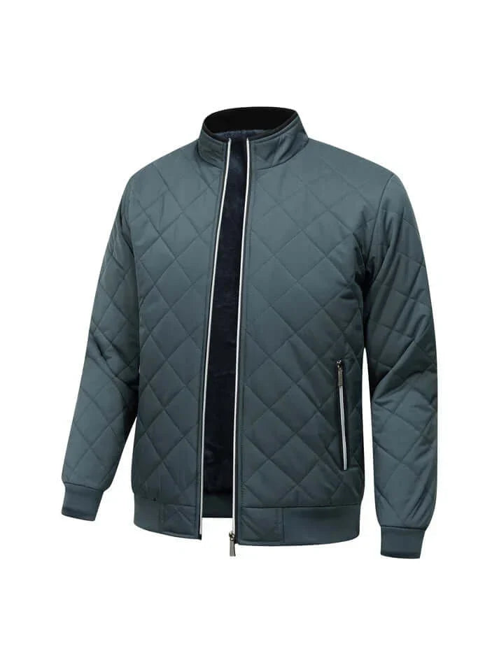 Men's Quilted Winter Jacket | Men's Winter Coat Warm Long Sleeve 7