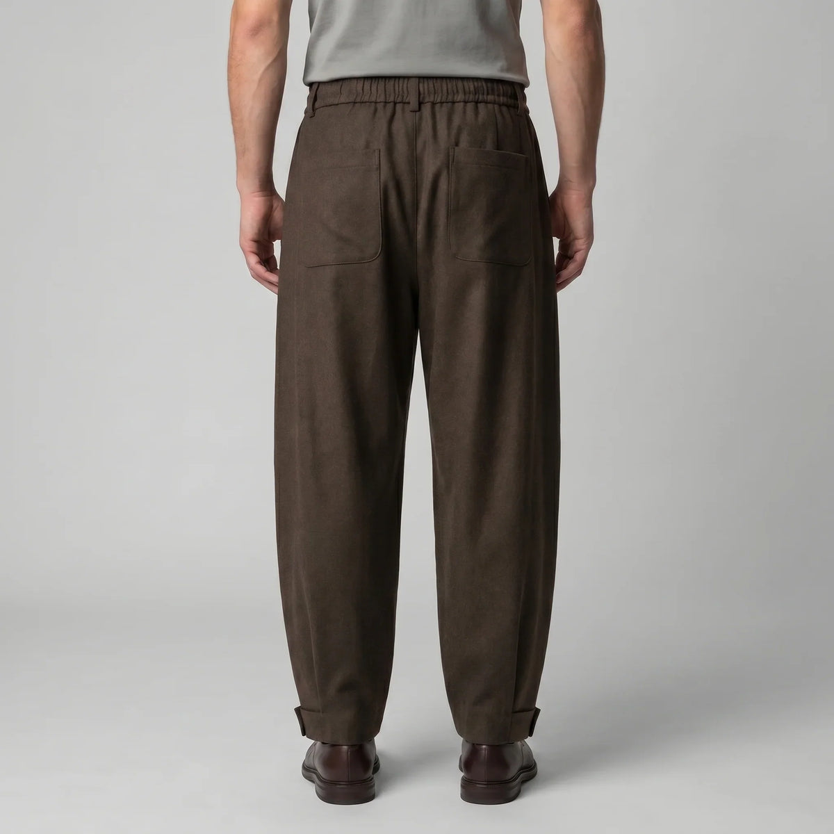 Men's Relaxed Drawstring Tapered Trousers 2