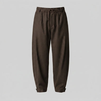 Men's Relaxed Drawstring Tapered Trousers 4