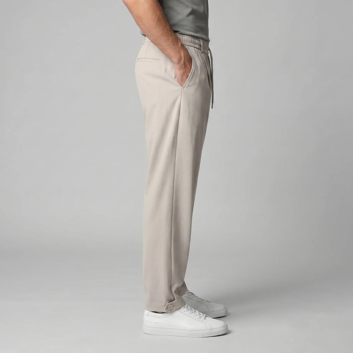 Men's Relaxed Drawstring Tapered Trousers 6