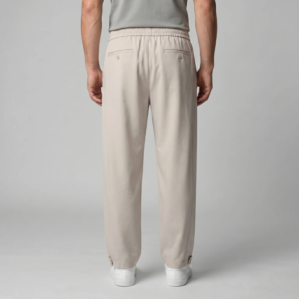 Men's Relaxed Drawstring Tapered Trousers 7