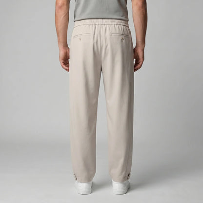 Men's Relaxed Drawstring Tapered Trousers 7