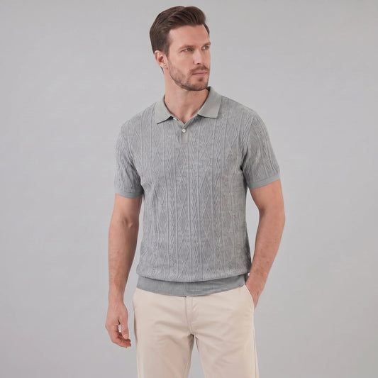 Men's Short Sleeve Polo Shirt - Casual Classic Design 0