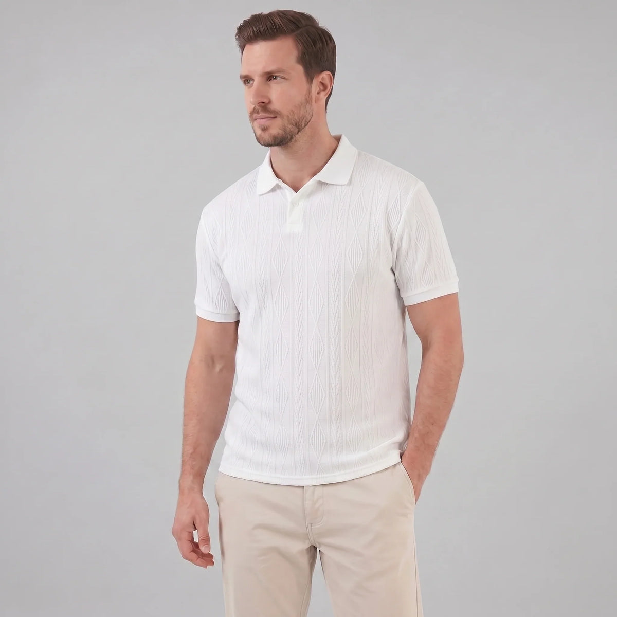 Men's Short Sleeve Polo Shirt - Casual Classic Design 12