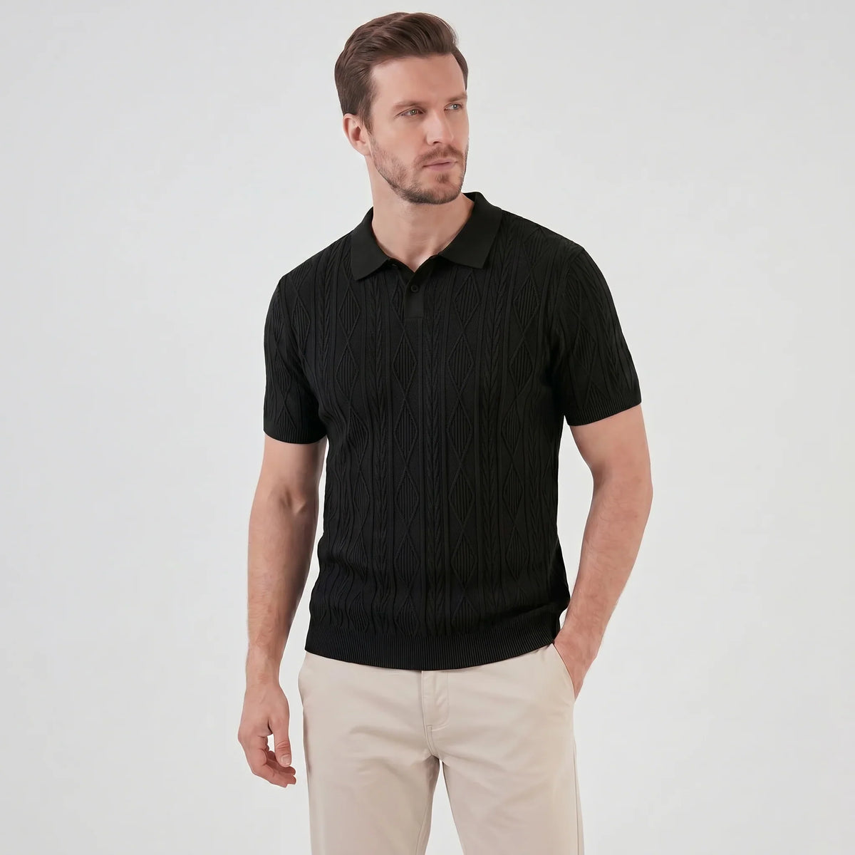 Men's Short Sleeve Polo Shirt - Casual Classic Design 9