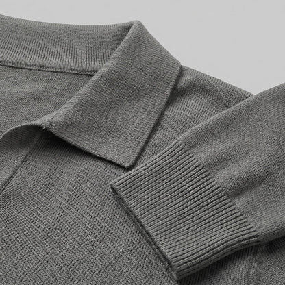 Men's Wool V-Neck Polo 3