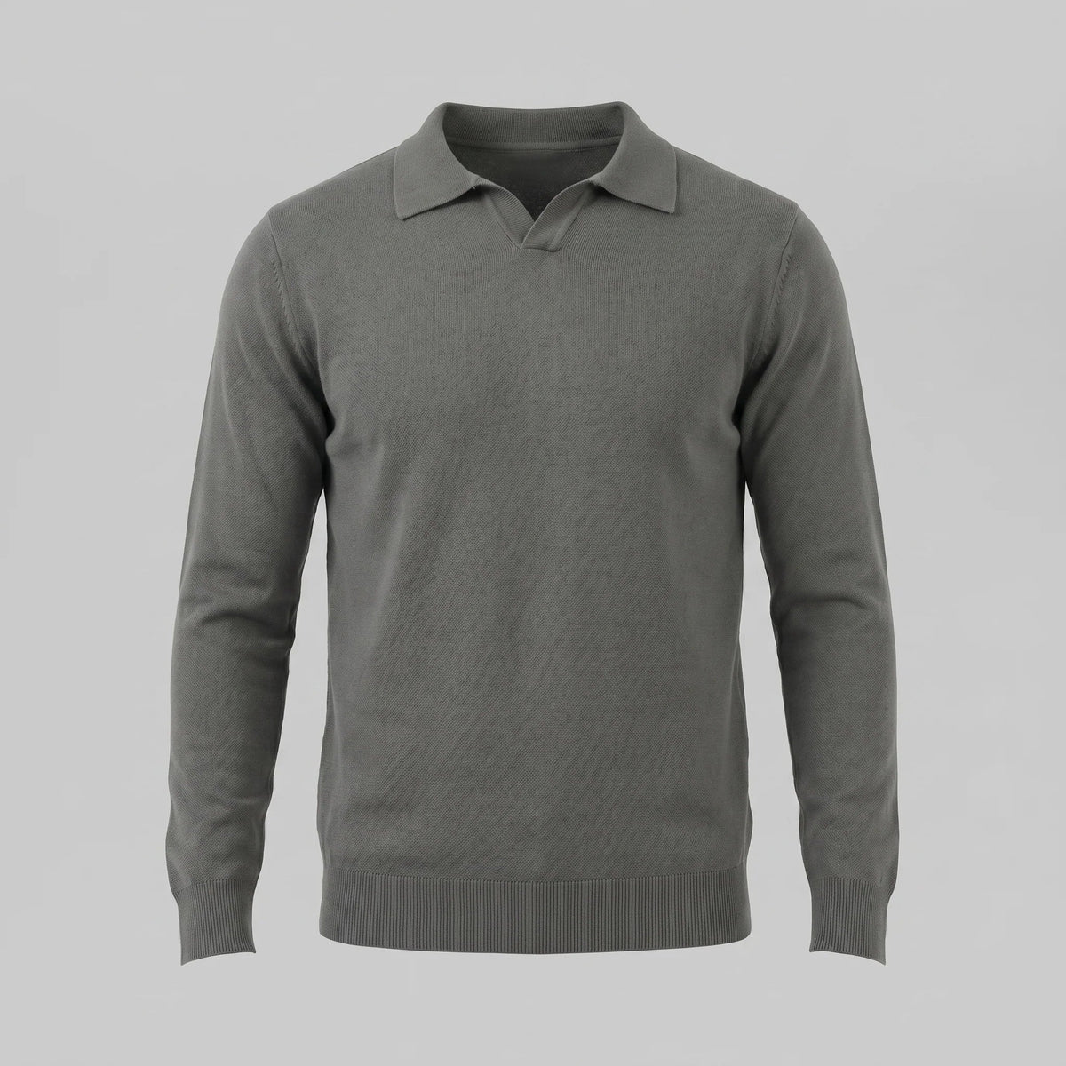 Men's Wool V-Neck Polo 4