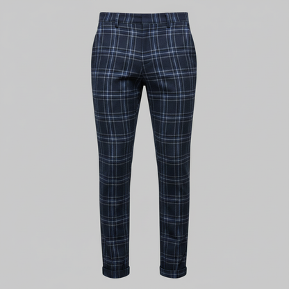 Sasha Checked Chinos | Men's Trousers for Casual Wear 8