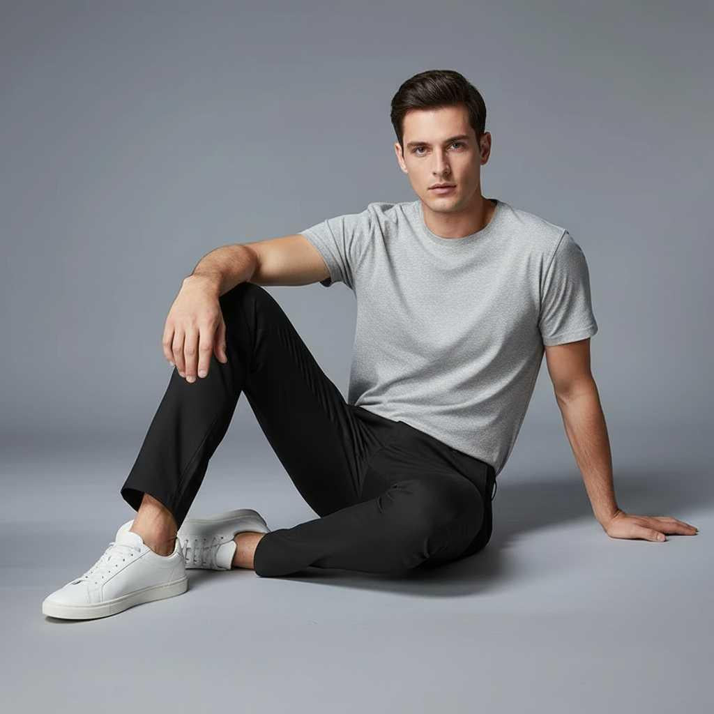 Saul Men's Slim Fit Stretch Chinos | Men's Trousers