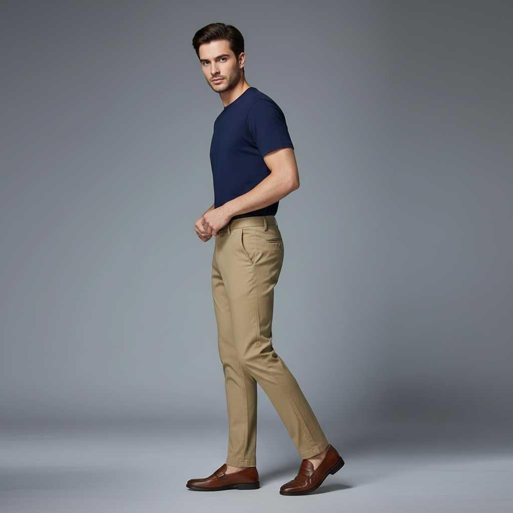 Saul Men's Slim Fit Stretch Chinos | Men's Trousers
